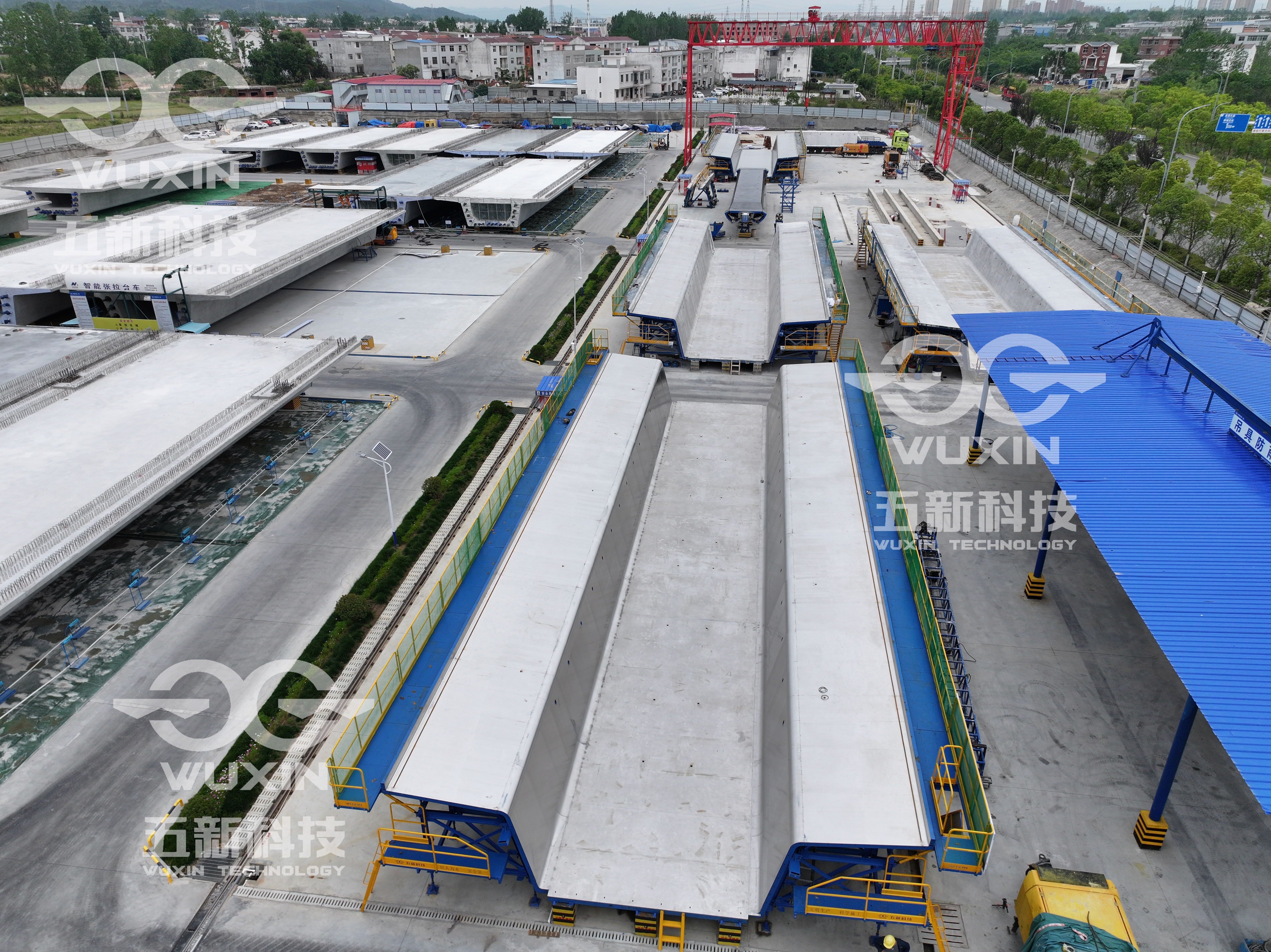 中鐵一局-合武高鐵-麻城制梁場