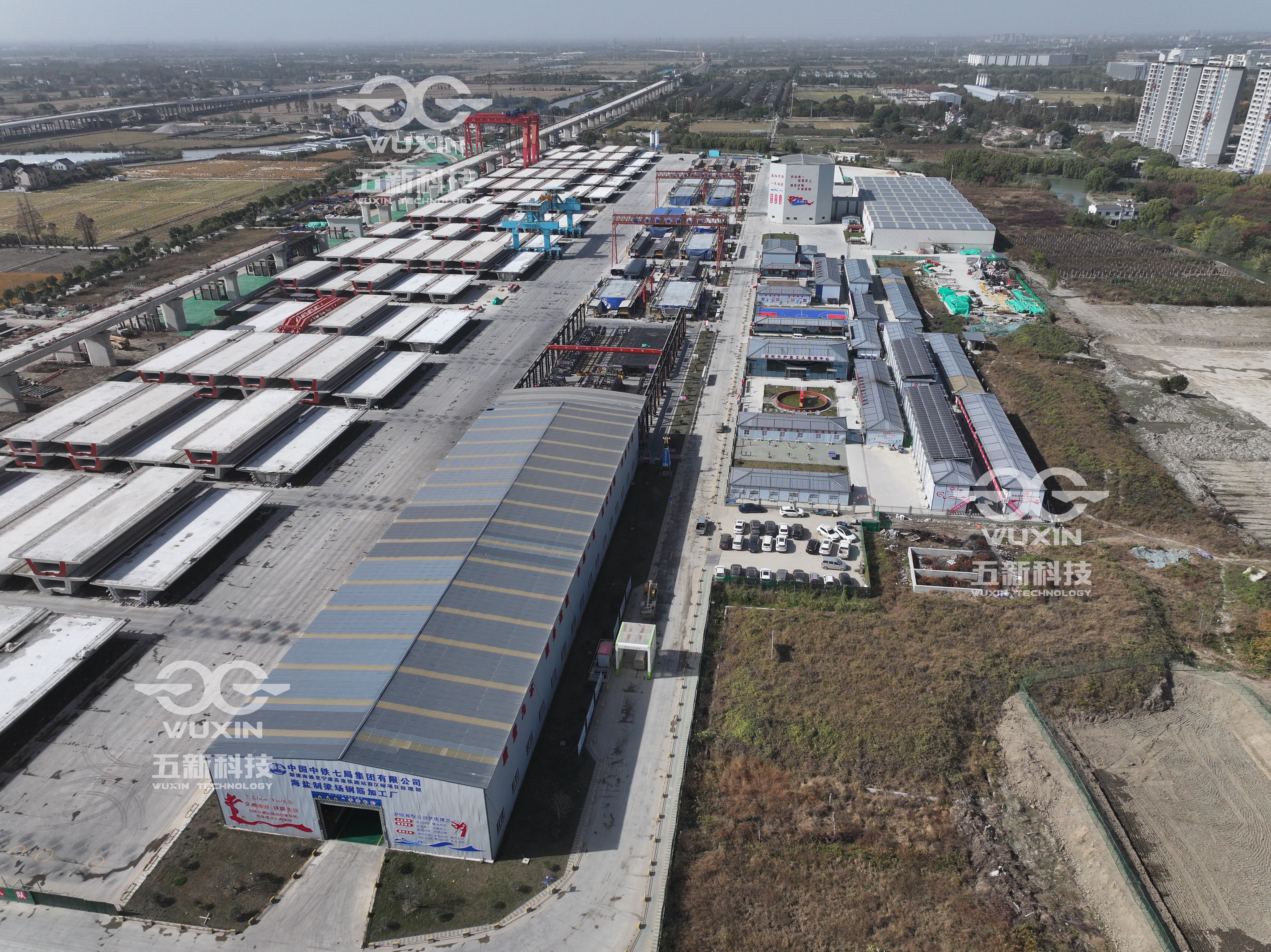 中鐵七局-新建南通至寧波高鐵-海鹽制梁場