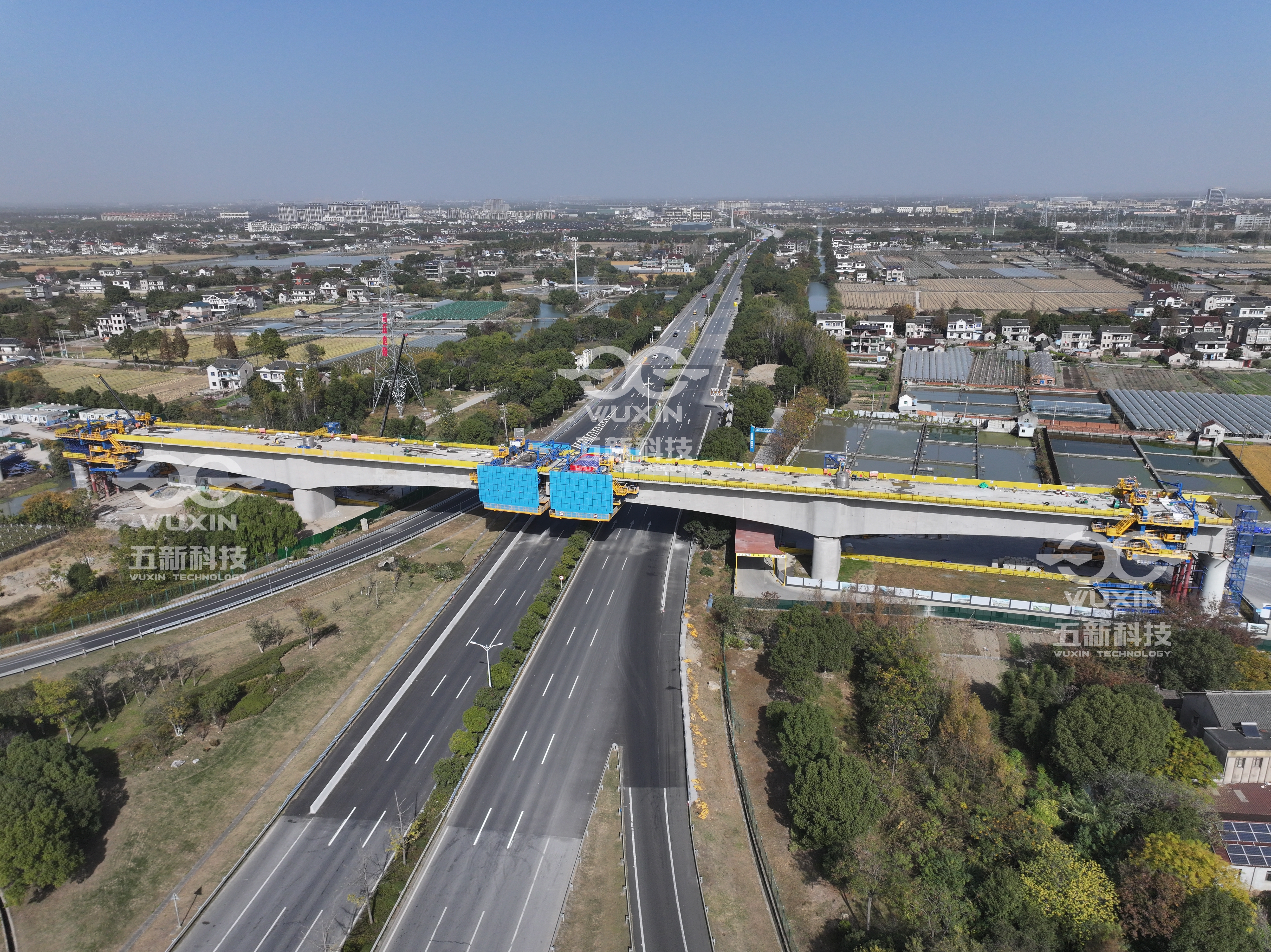 中鐵七局-新建南通至寧波高速鐵路-海鹽特大橋跨嘉南線連續梁